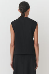 Terry Gusset Neckline Top