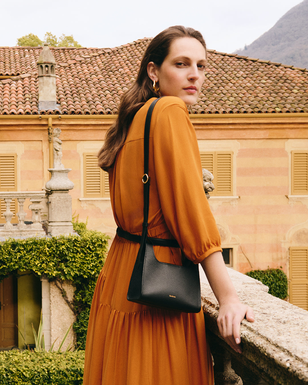 Tencel Gathered Panel Dress