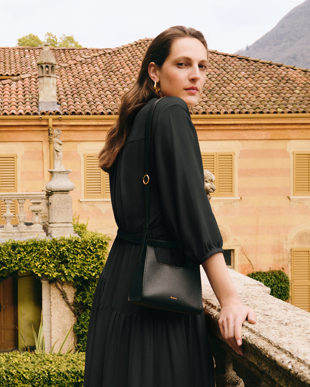 Tencel Gathered Panel Dress