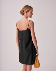 Silk Short Slip Dress