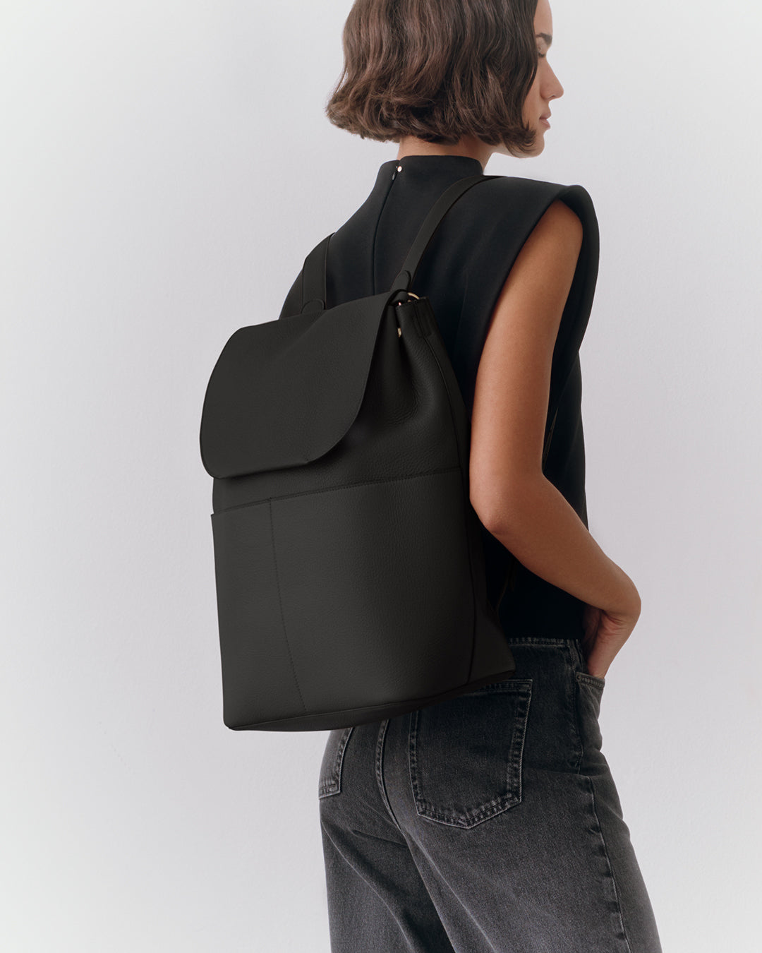 Leather Backpack 16-inch