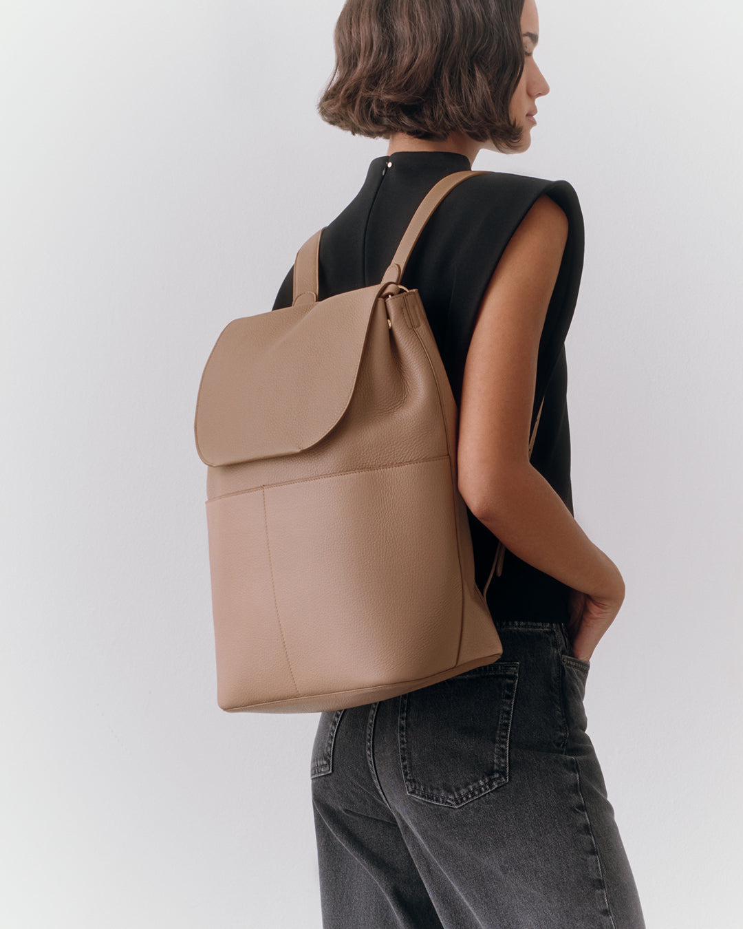 Leather Backpack 16-inch