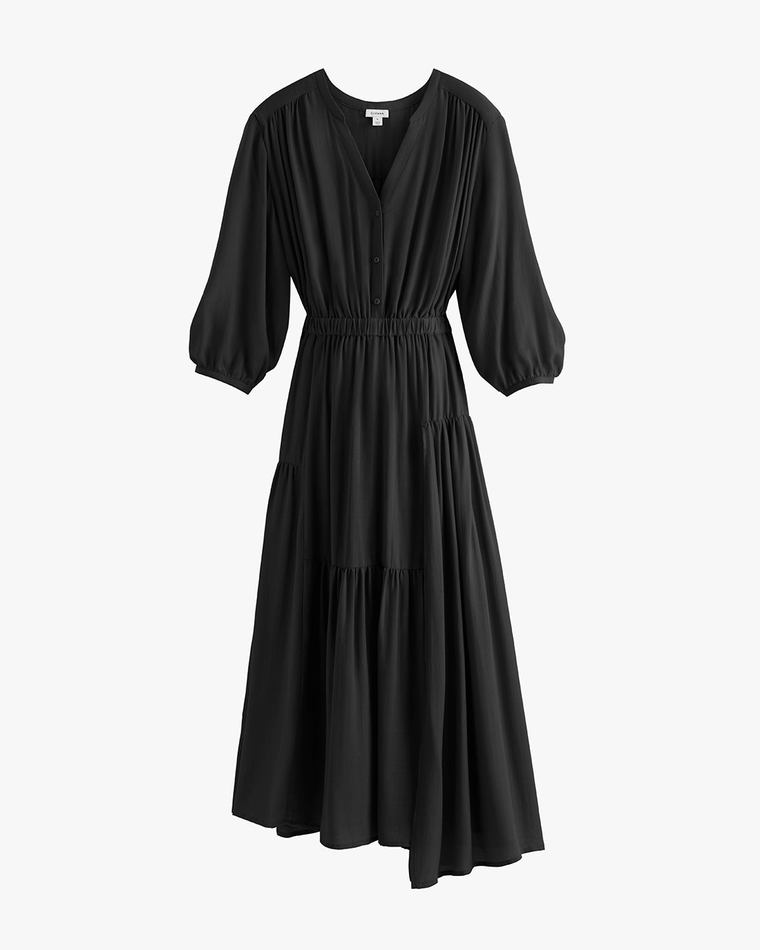 Tencel Gathered Panel Dress
