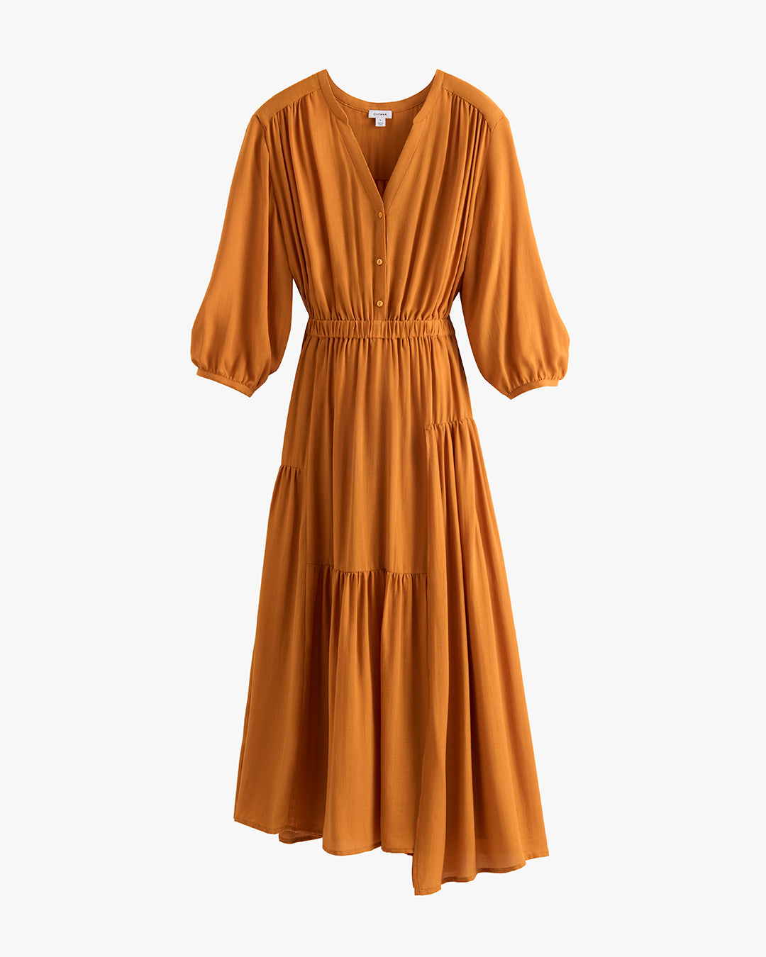 Tencel Gathered Panel Dress