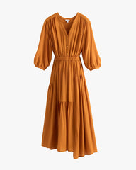 Tencel Gathered Panel Dress