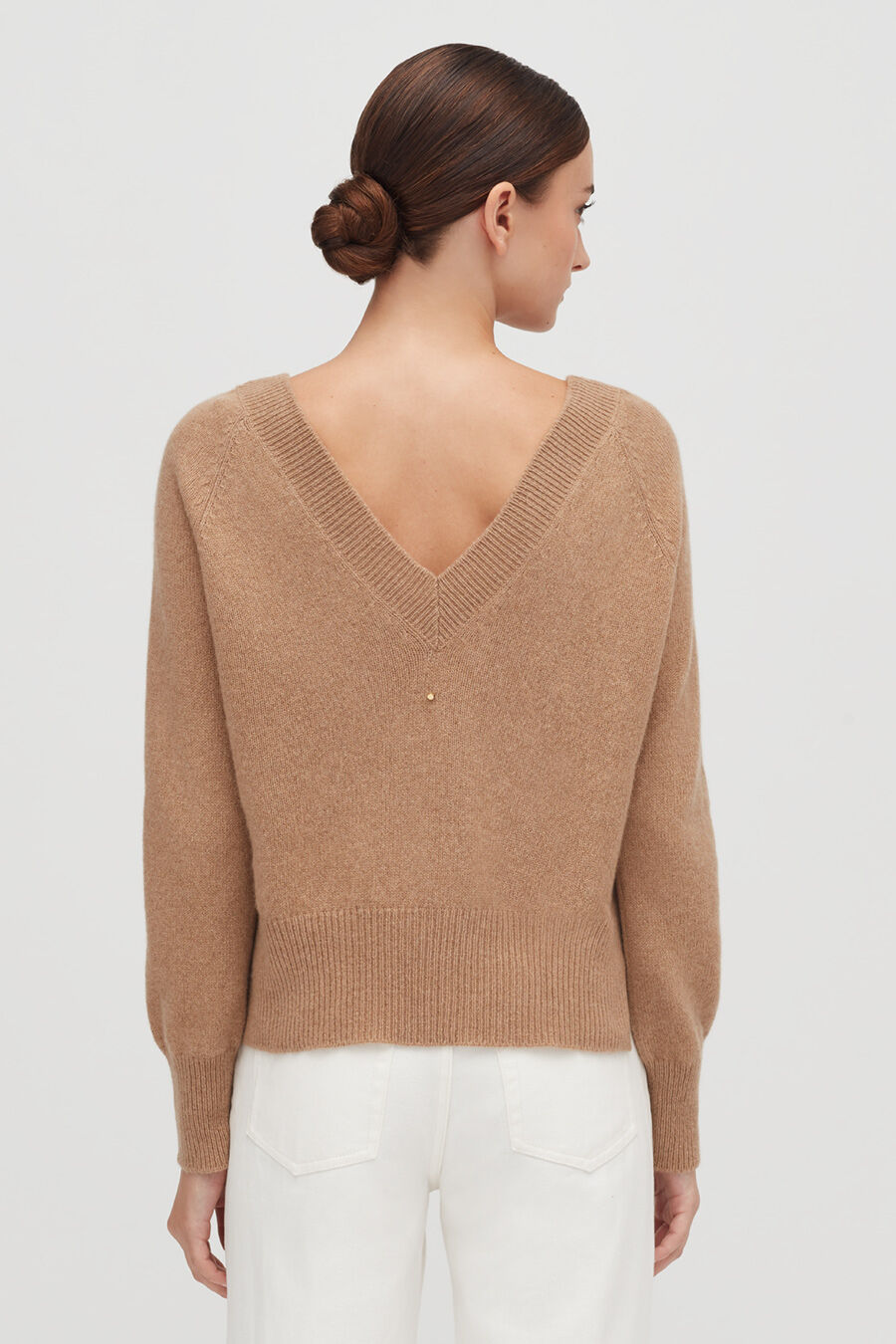 Cashmere Deep V-Neck Sweater