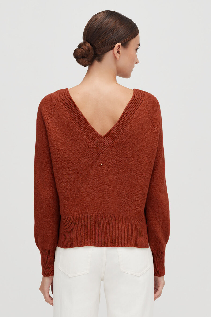 Cashmere Deep V-Neck Sweater