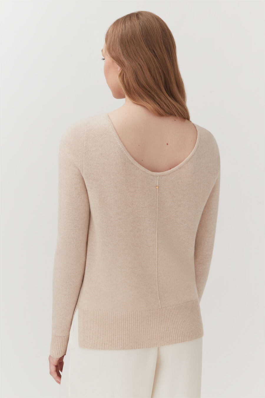 Single-Origin Cashmere Scoop Neck Sweater