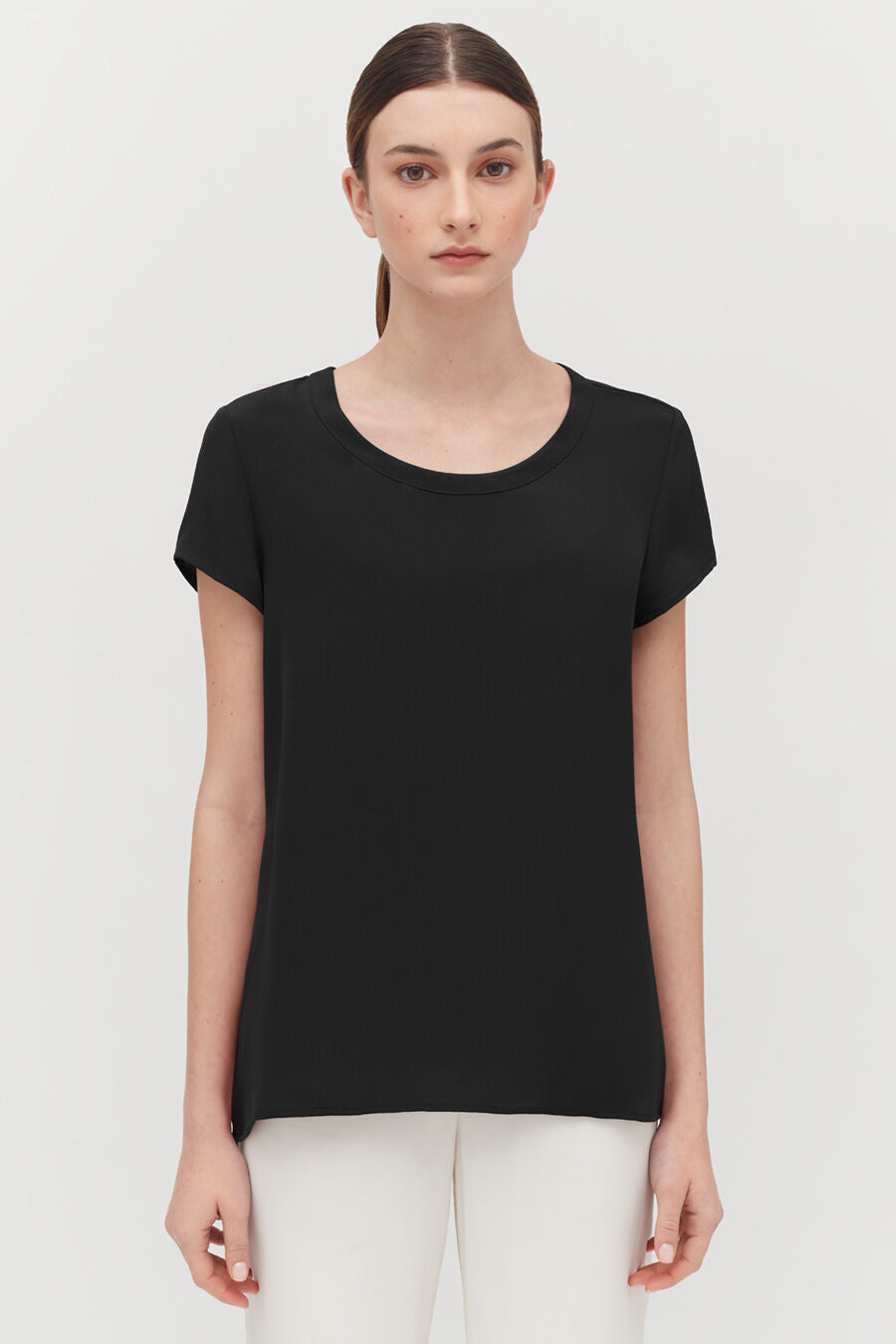 Silk High-Low Tee
