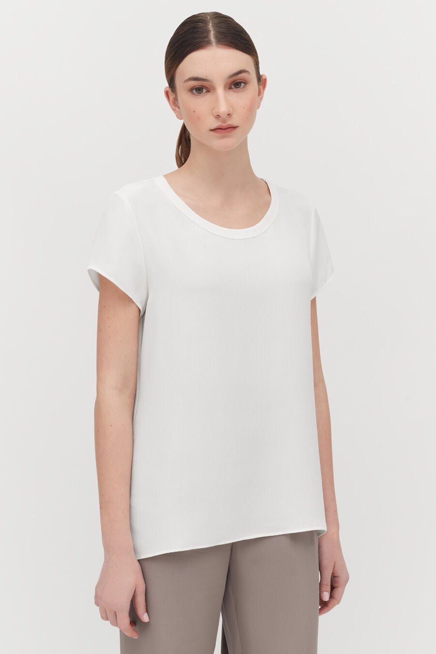 Silk High-Low Tee