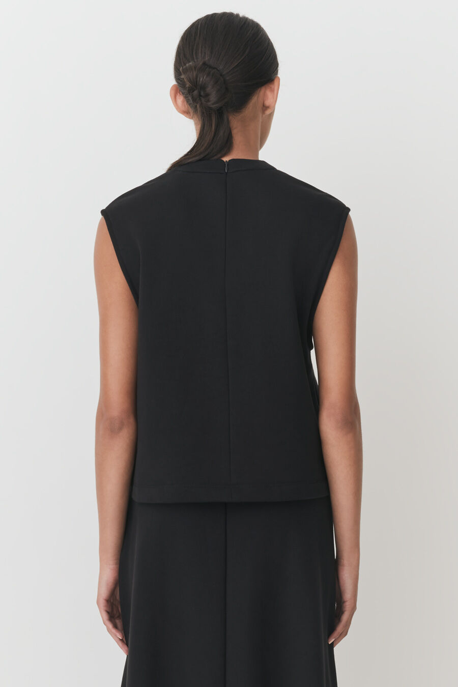 Terry Gusset Neckline Top