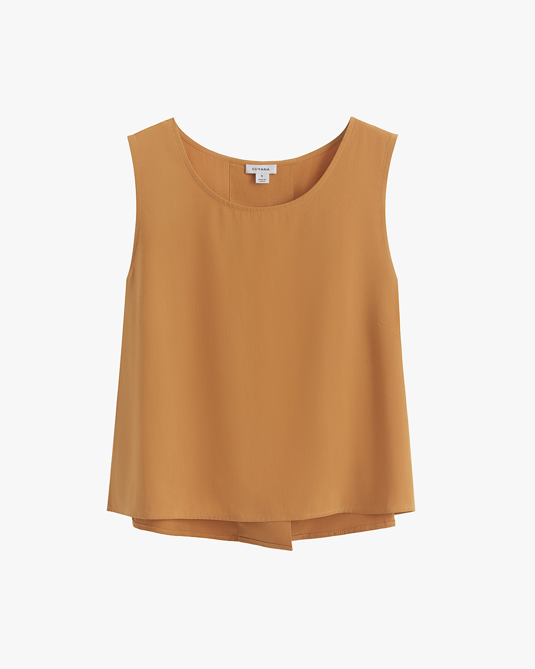 Washable Silk Cropped Overlay Tank