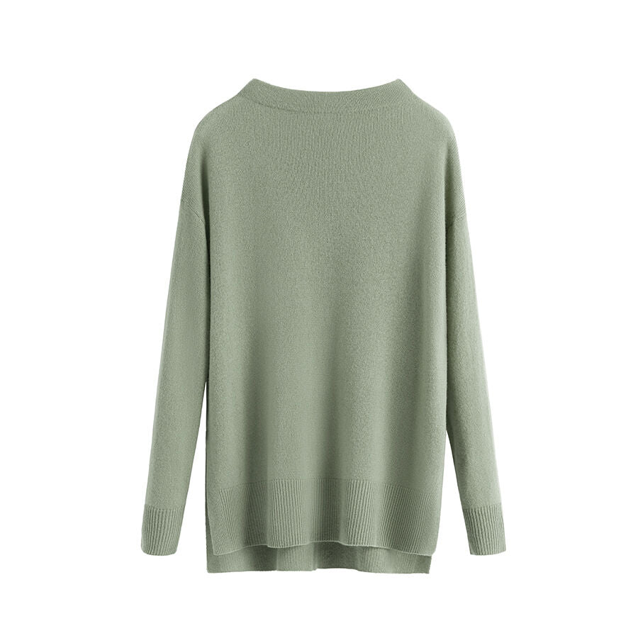 Single-Origin Cashmere Funnel Neck Sweater