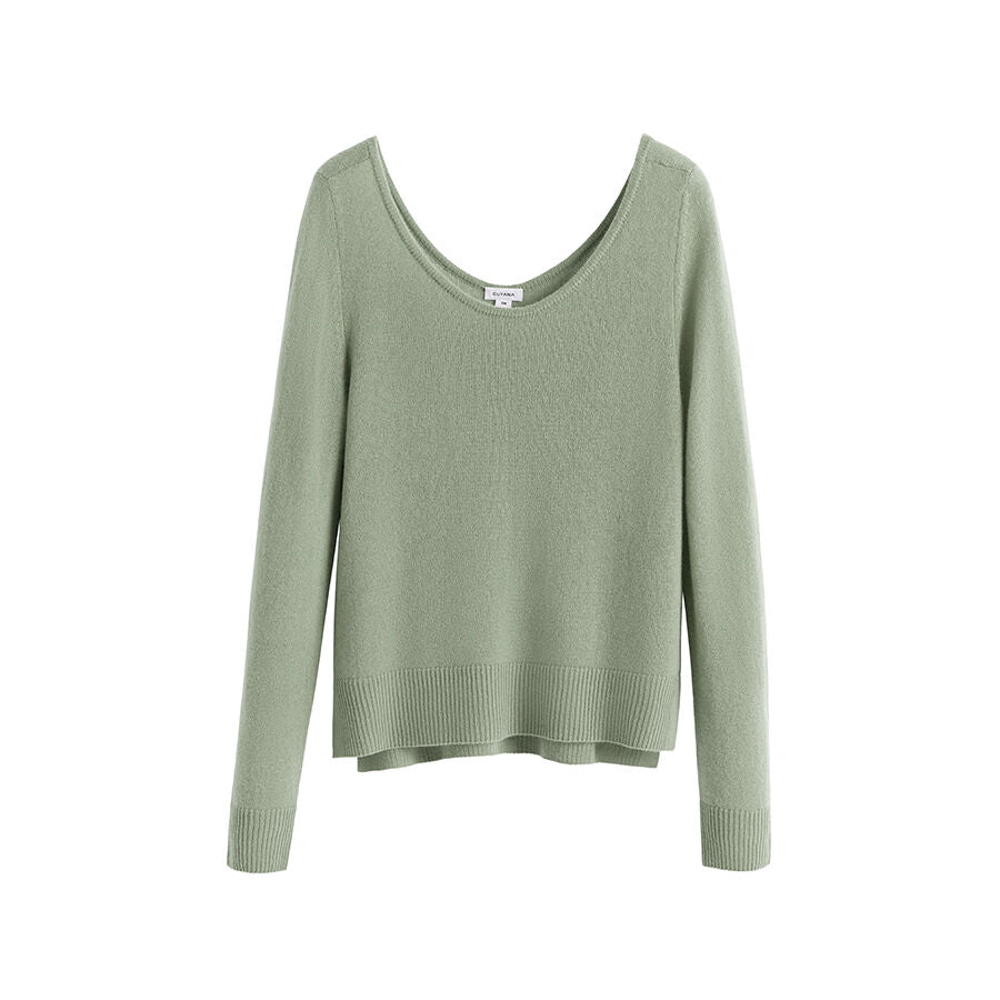Single-Origin Cashmere Scoop Neck Sweater