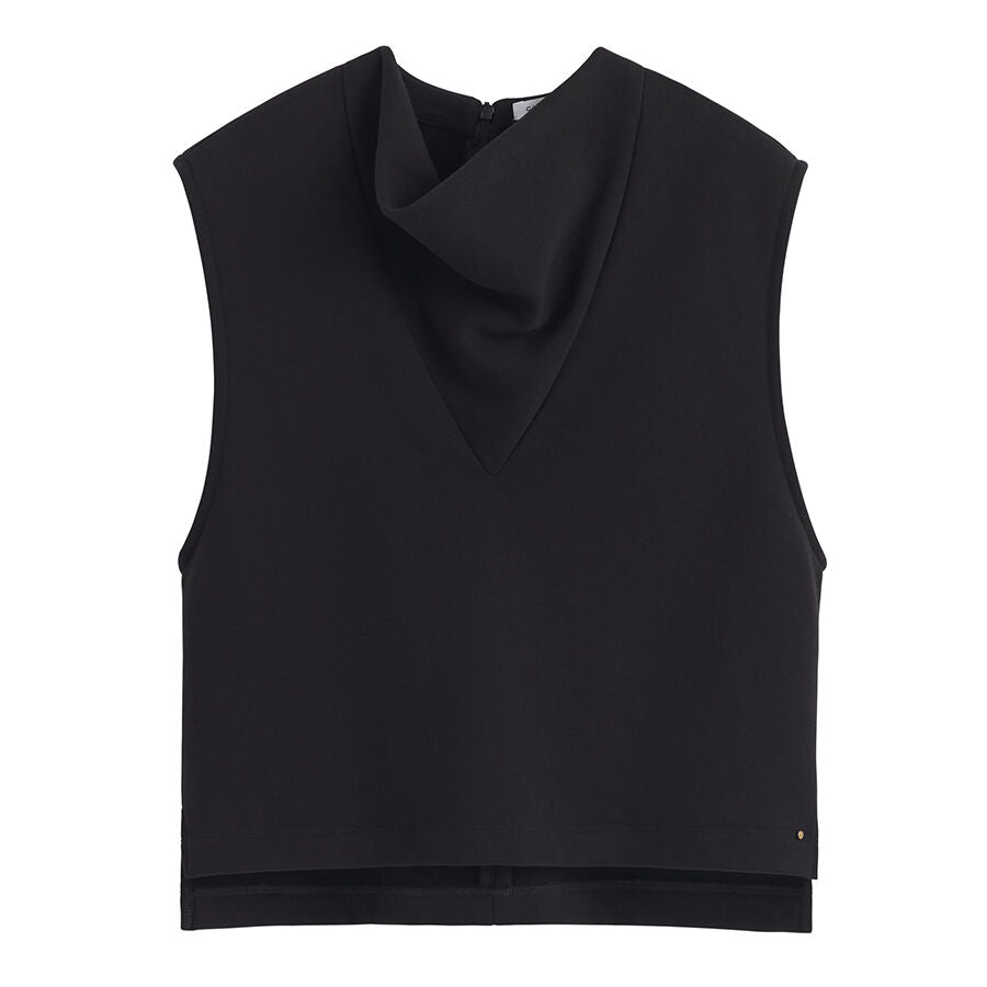 Terry Gusset Neckline Top