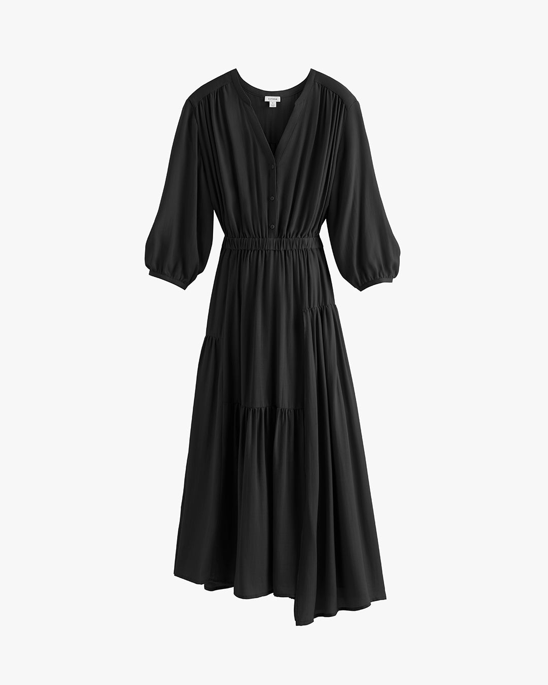 Tencel Gathered Panel Dress
