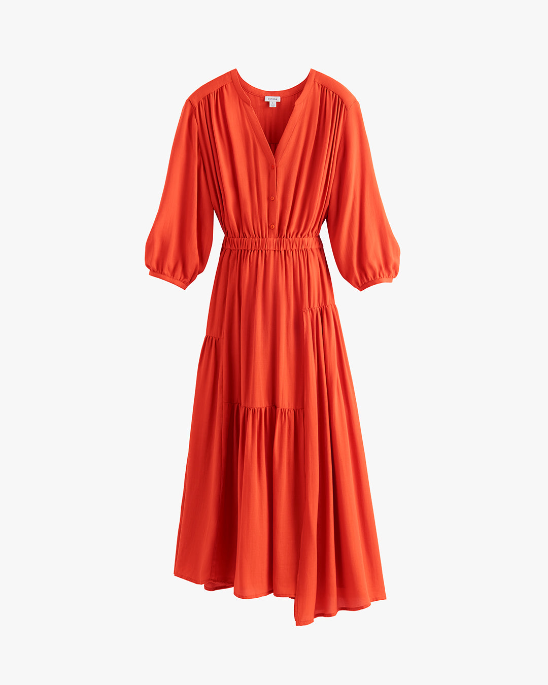 Tencel Gathered Panel Dress
