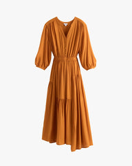 Tencel Gathered Panel Dress