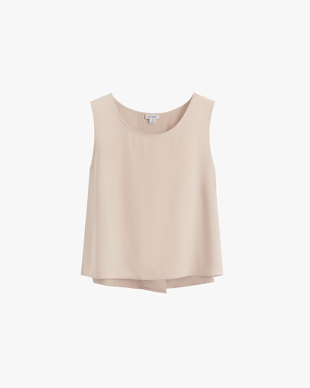 Washable Silk Cropped Overlay Tank