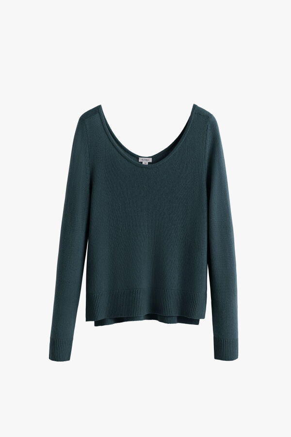 Single-Origin Cashmere Scoop Neck Sweater