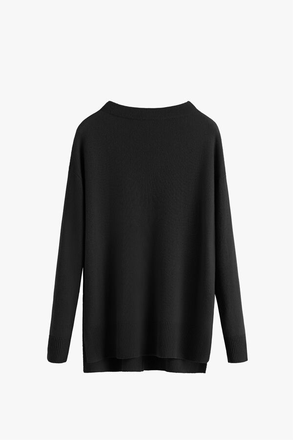 Single-Origin Cashmere Funnel Neck Sweater
