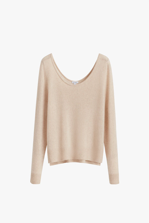 Single-Origin Cashmere Scoop Neck Sweater