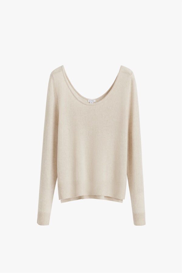 Single-Origin Cashmere Scoop Neck Sweater