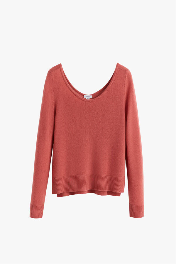 Single-Origin Cashmere Scoop Neck Sweater