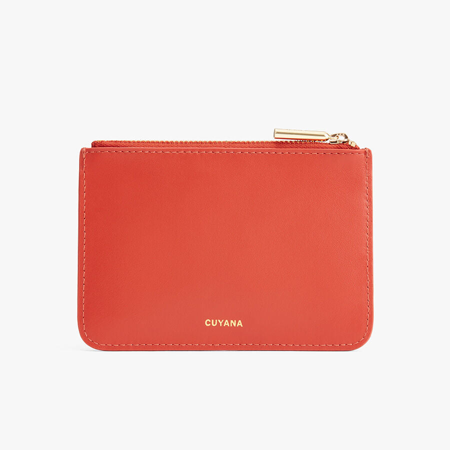 Zero Waste Slim Leather Pouch