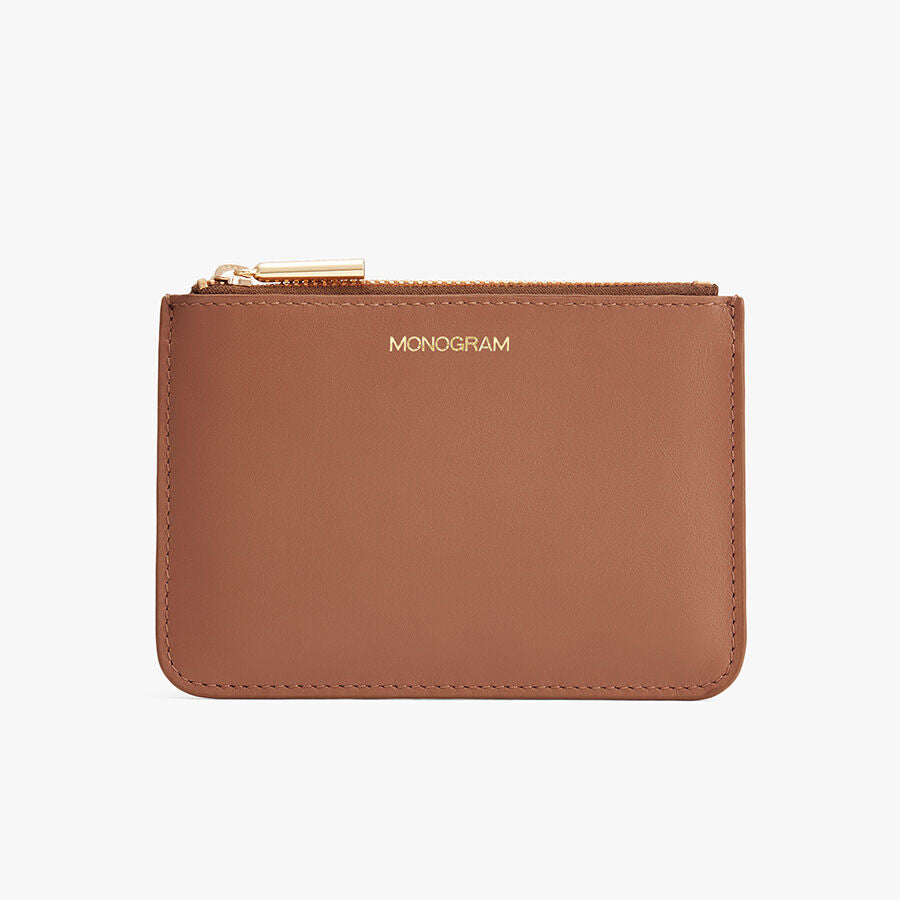 Zero Waste Slim Leather Pouch