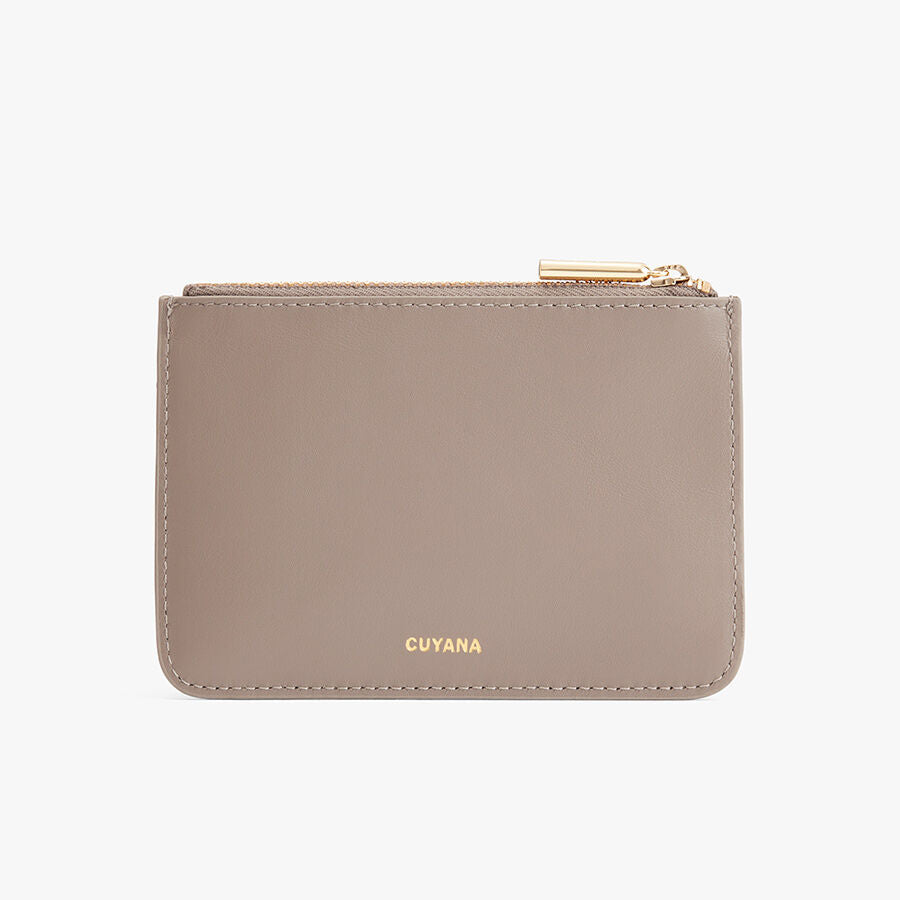 Zero Waste Slim Leather Pouch