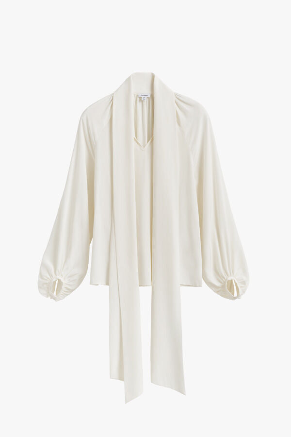Silk Bow Blouse