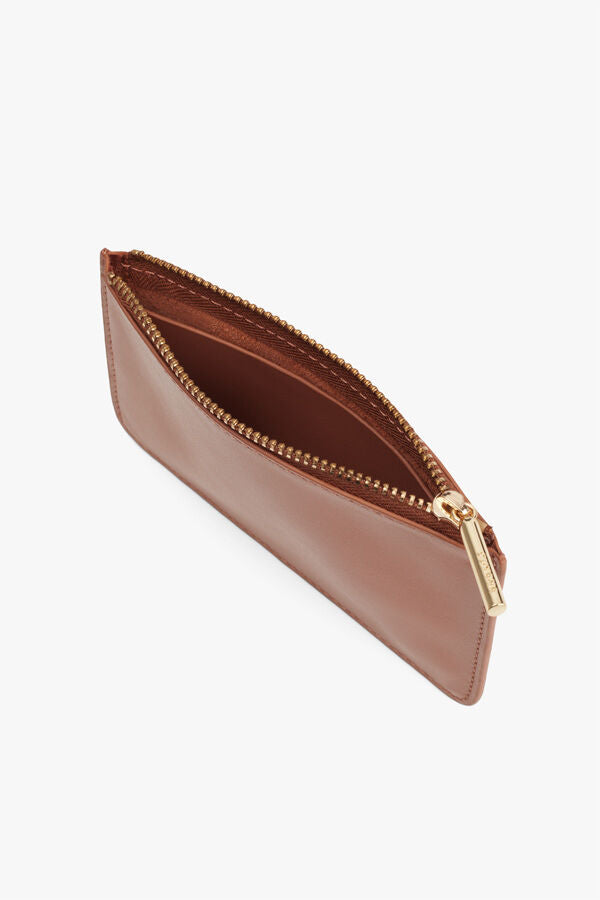 Zero Waste Slim Leather Pouch