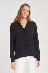 Silk Wrap Blouse